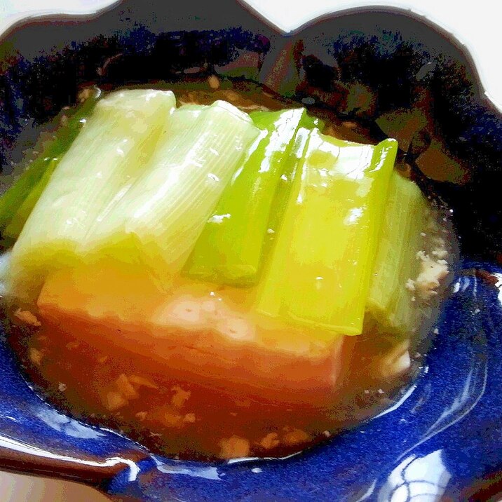 簡単5分で完成！ 中華風塩あんかけ豆腐☆